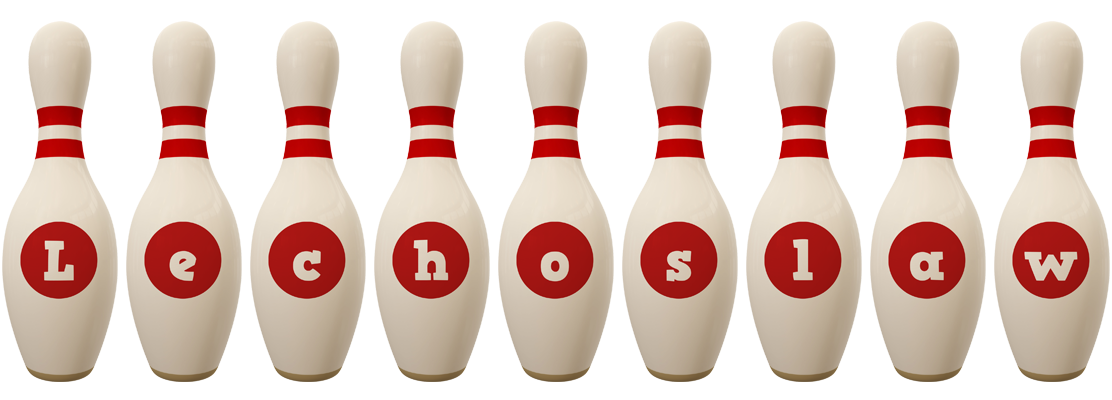 Lechoslaw bowling-pin logo