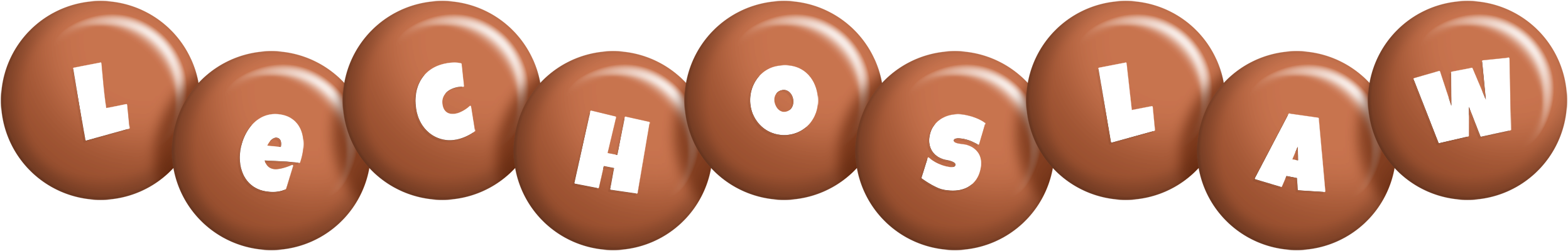 Lechoslaw candy-brown logo