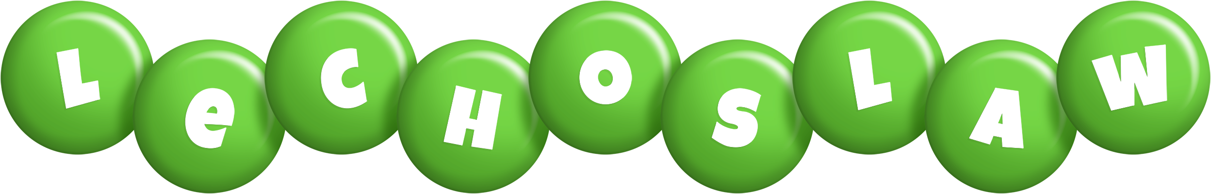 Lechoslaw candy-green logo