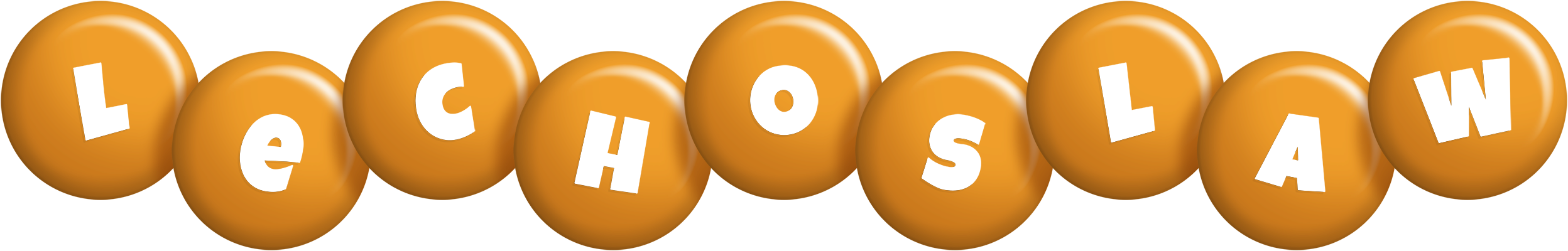 Lechoslaw candy-orange logo