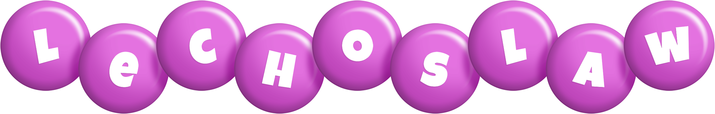 Lechoslaw candy-purple logo