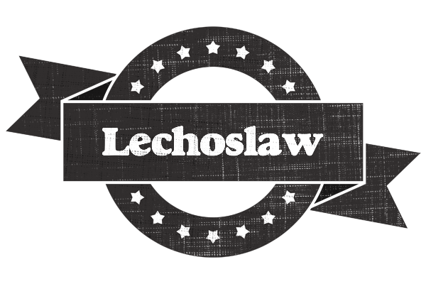Lechoslaw grunge logo
