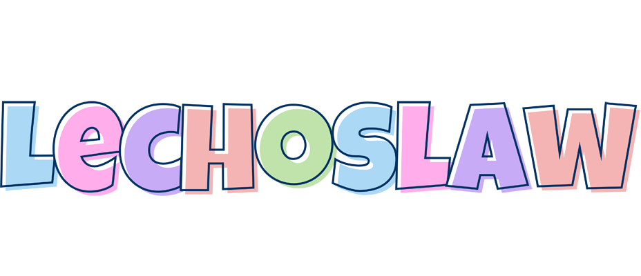 Lechoslaw pastel logo