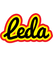 Leda flaming logo