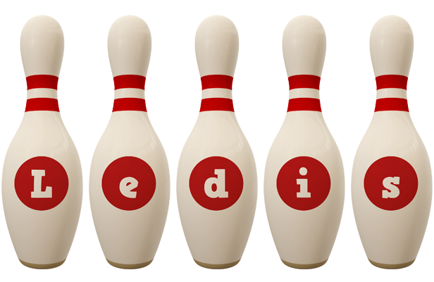 Ledis bowling-pin logo