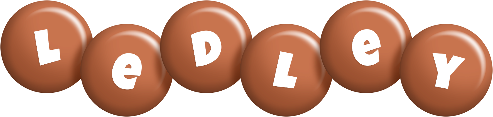 Ledley candy-brown logo
