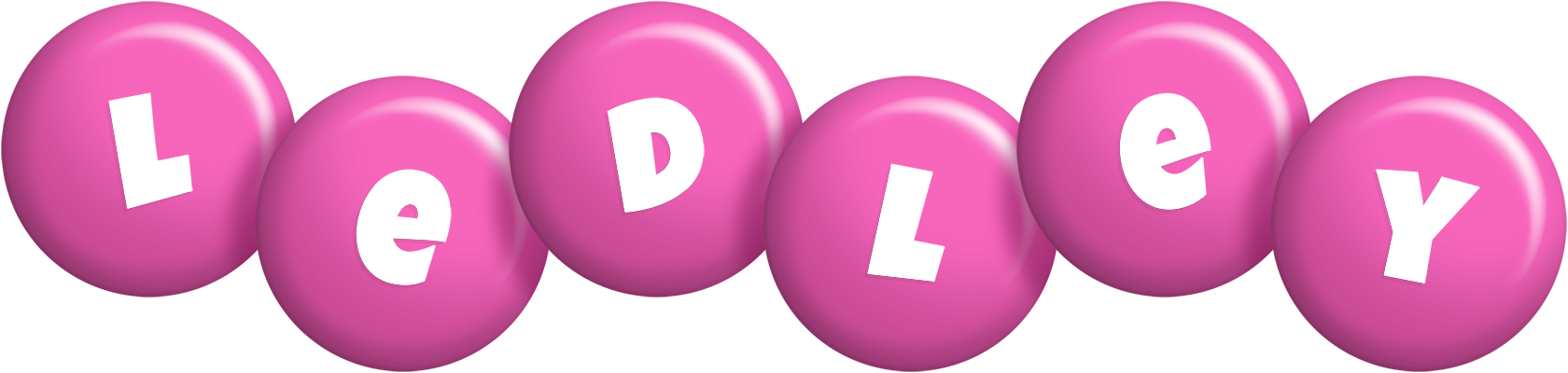 Ledley candy-pink logo