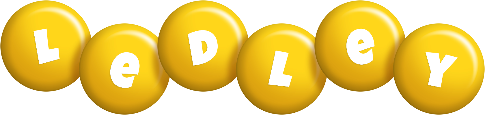 Ledley candy-yellow logo