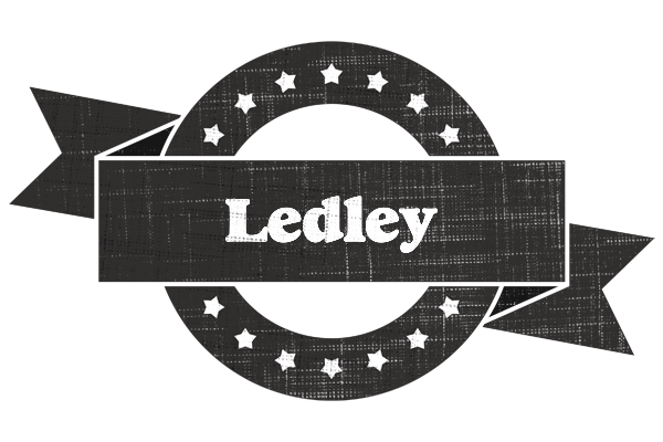 Ledley grunge logo