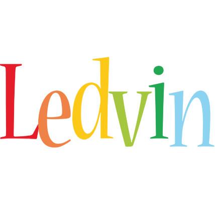 Ledvin birthday logo