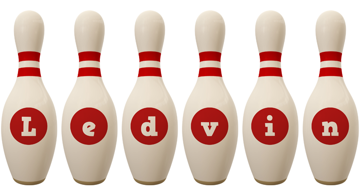 Ledvin bowling-pin logo