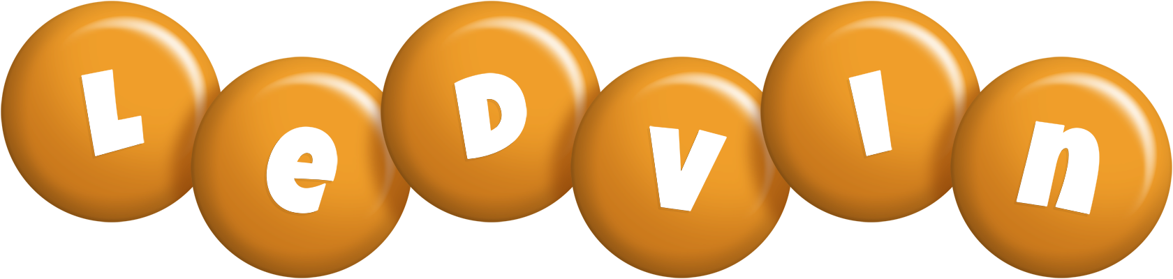 Ledvin candy-orange logo