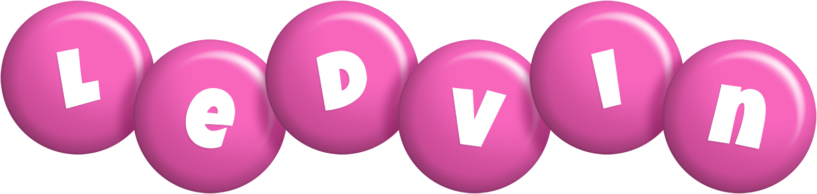 Ledvin candy-pink logo