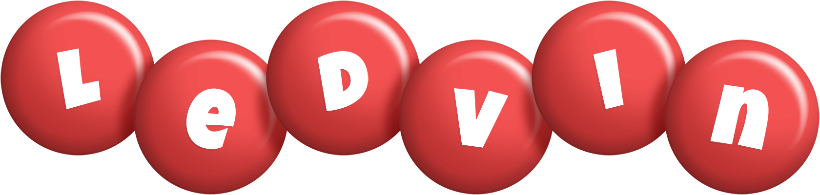 Ledvin candy-red logo