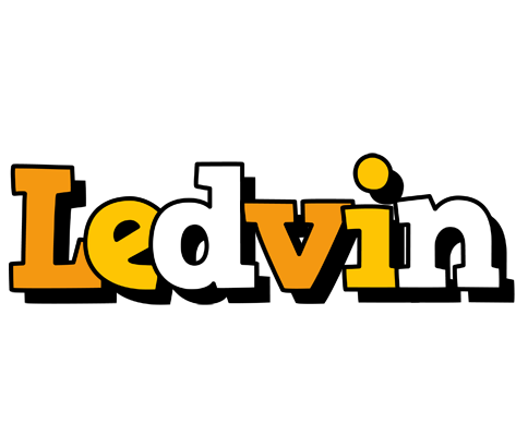 Ledvin cartoon logo
