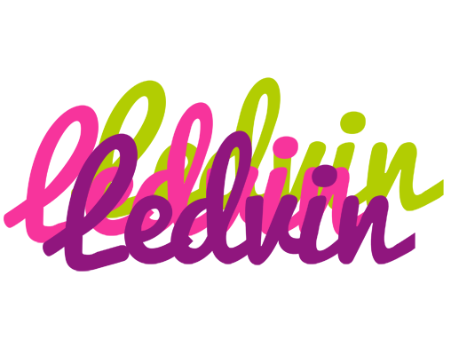 Ledvin flowers logo