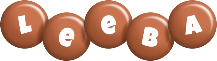 Leeba candy-brown logo