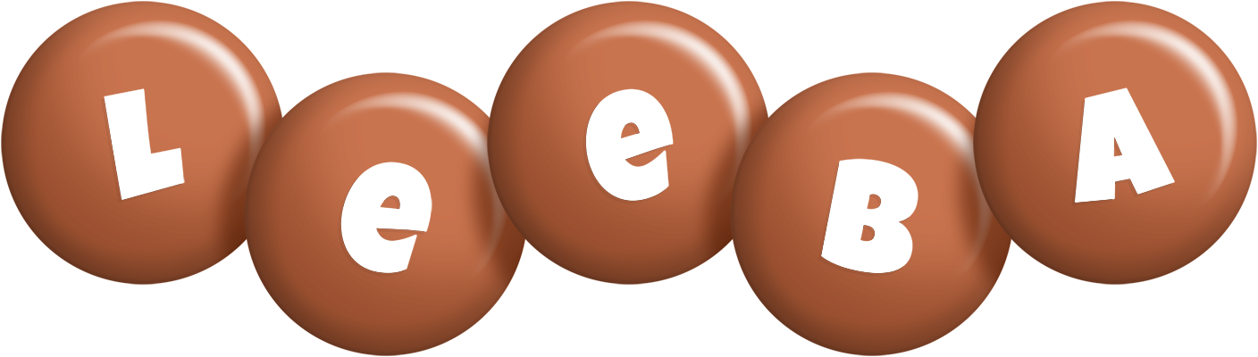 Leeba candy-brown logo