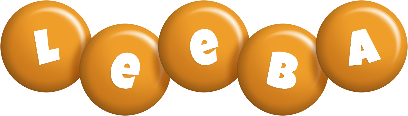 Leeba candy-orange logo