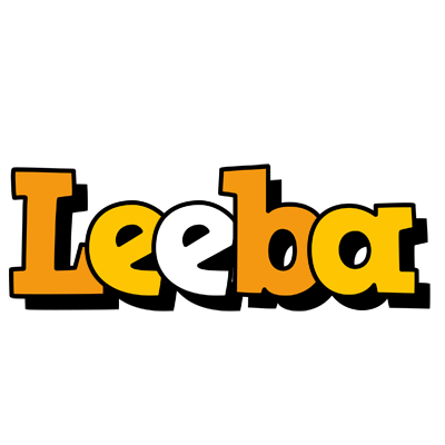 Leeba cartoon logo