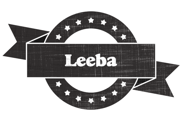 Leeba grunge logo