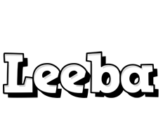 Leeba snowing logo