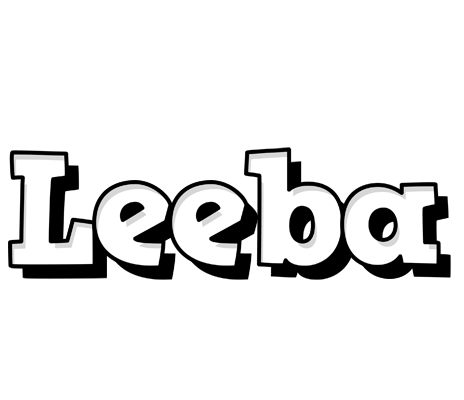 Leeba snowing logo