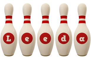 Leeda bowling-pin logo