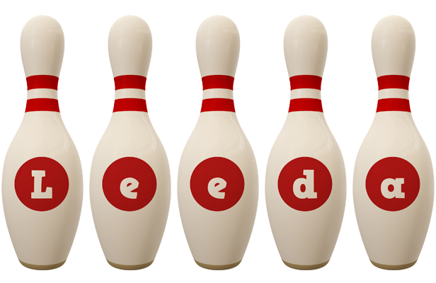 Leeda bowling-pin logo