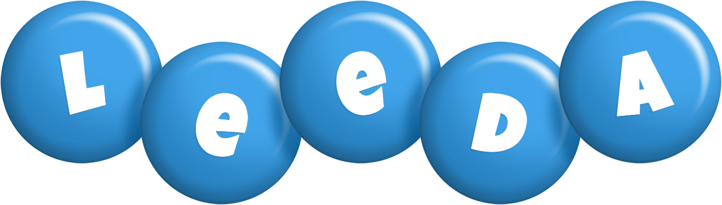 Leeda candy-blue logo