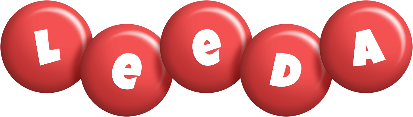 Leeda candy-red logo