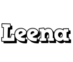 Leena snowing logo