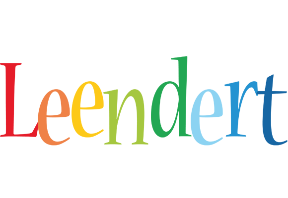 Leendert birthday logo