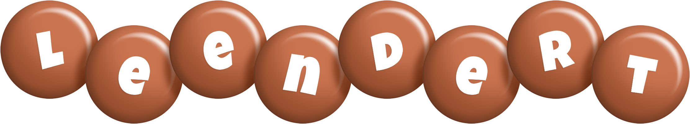 Leendert candy-brown logo