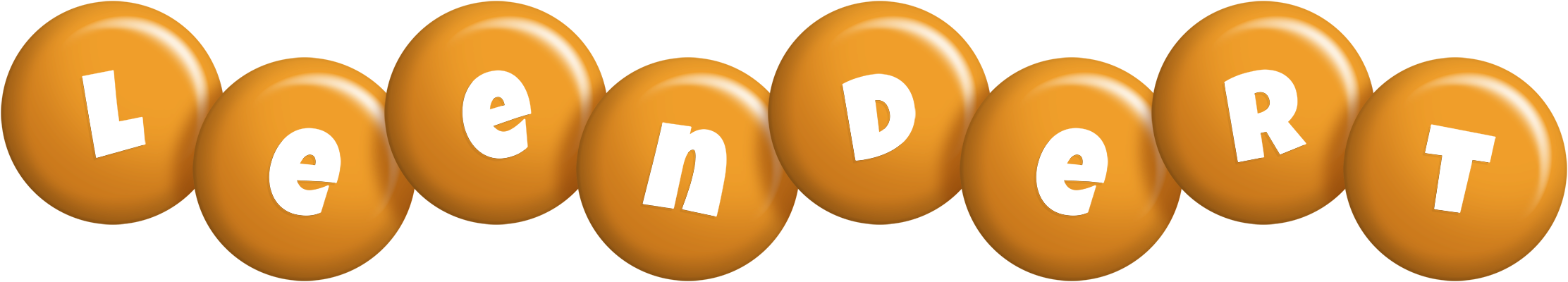 Leendert candy-orange logo