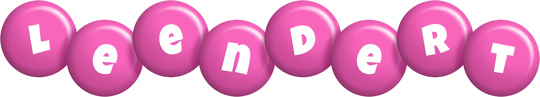 Leendert candy-pink logo