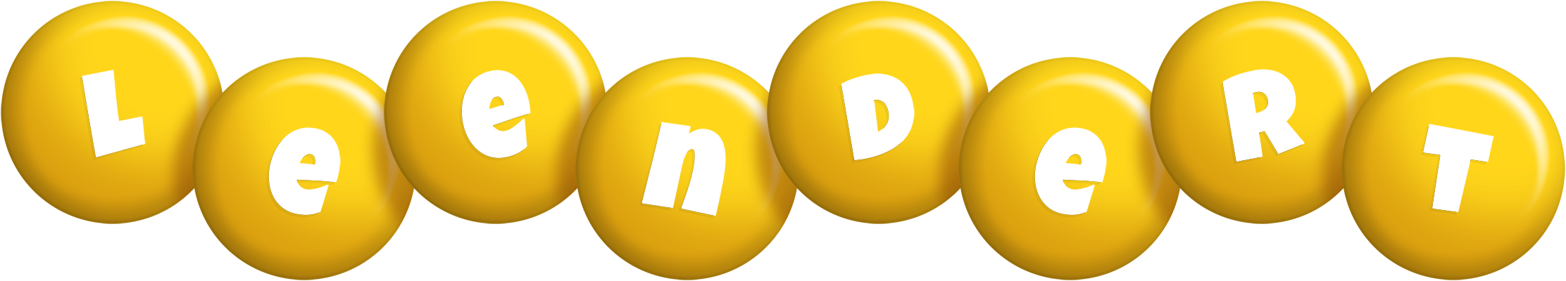 Leendert candy-yellow logo