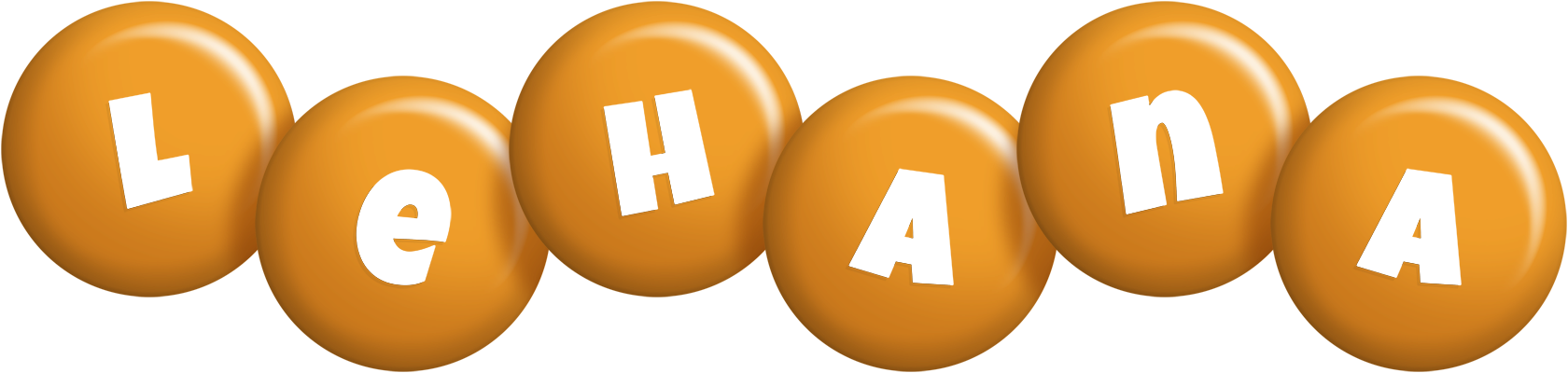Lehana candy-orange logo