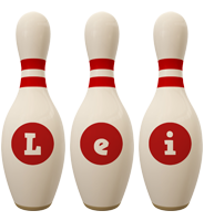 Lei bowling-pin logo