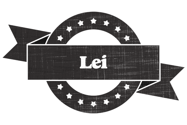 Lei grunge logo