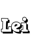 Lei snowing logo