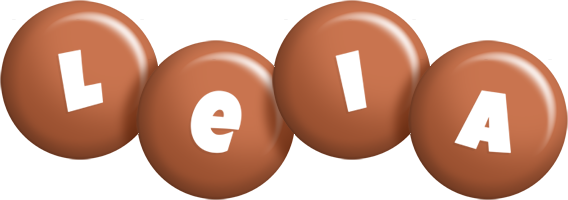 Leia candy-brown logo