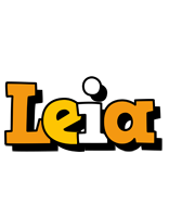 Leia cartoon logo