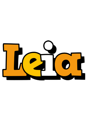 Leia cartoon logo