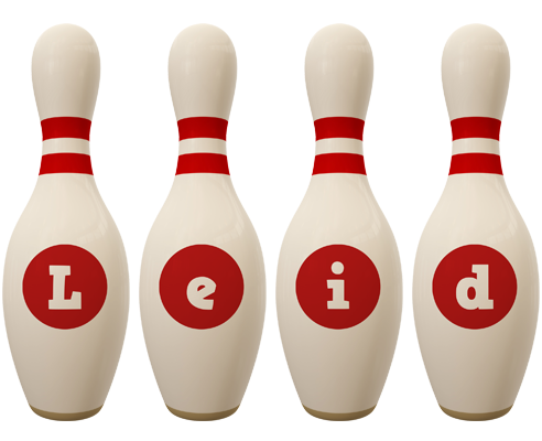 Leid bowling-pin logo