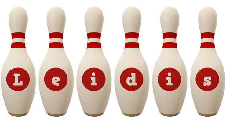 Leidis bowling-pin logo