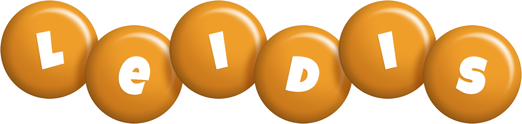 Leidis candy-orange logo