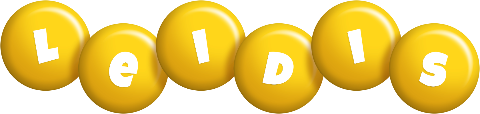 Leidis candy-yellow logo
