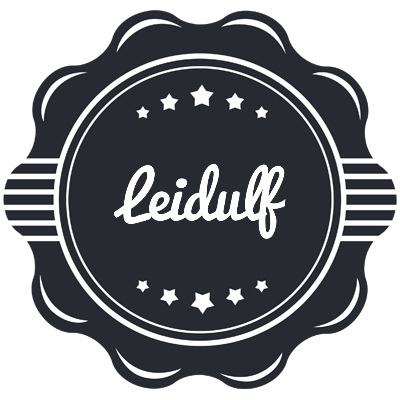 Leidulf badge logo