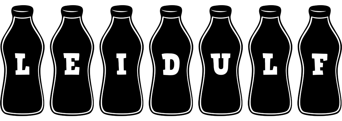 Leidulf bottle logo